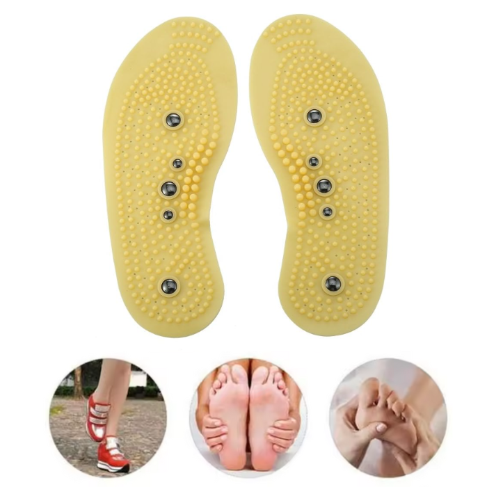 Magnets Acupressure Shoe Sole (1 Pair) – Pain Relief, Blood Circulation & Relaxation Massage Insoles for Men & Women