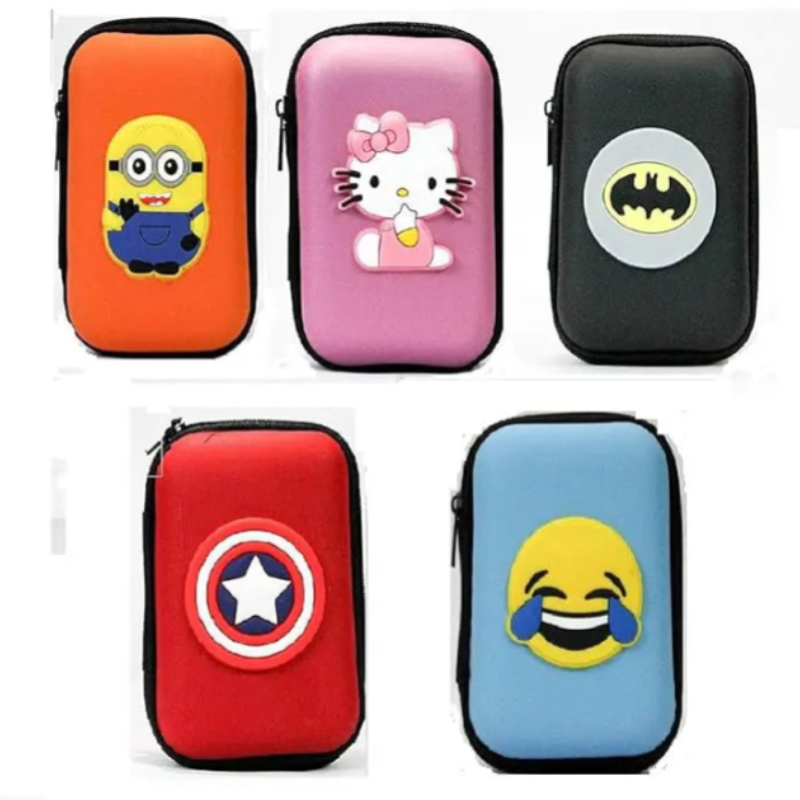 Multi-Use Earphone Bag & USB Cable Storage Pouch – Portable Travel Organizer for Cables, Chargers, Earbuds & Small Accessories (Random color-Pack of 1)