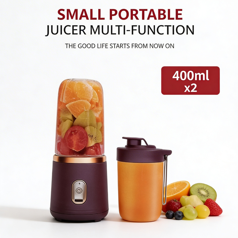 USB Rechargeable Portable Blender & Fruit Mixer – Mini Juicer for Smoothies, Shakes & Fresh Juices (Random color)