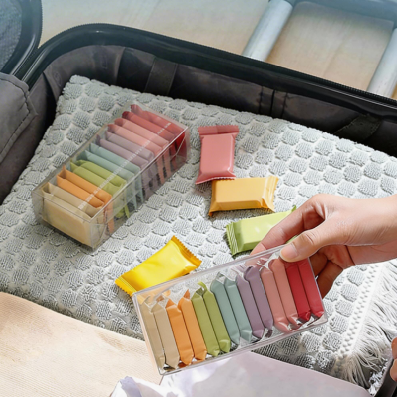 7 Pcs Portable Compressed Towels – Expandable Disposable Travel Towels for Face, Hand & Body