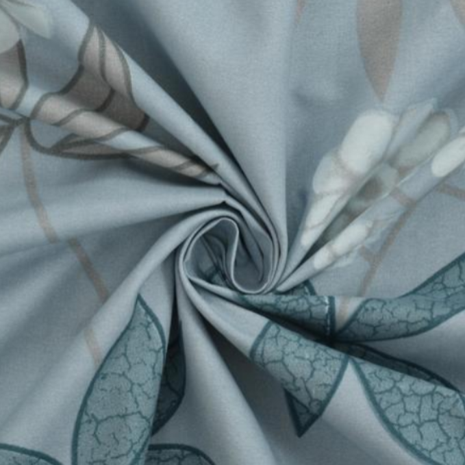 Premium Floral Printed Bedsheet Set – Soft Cotton Feel Bedsheet with 2 Pillow Covers – Elegant Pastel Blue Bedroom Decor Set