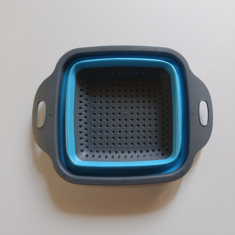 Silicone Foldable Drain Basket – Multipurpose Washing Strainer & Storage Organizer for Fruits & Vegetables