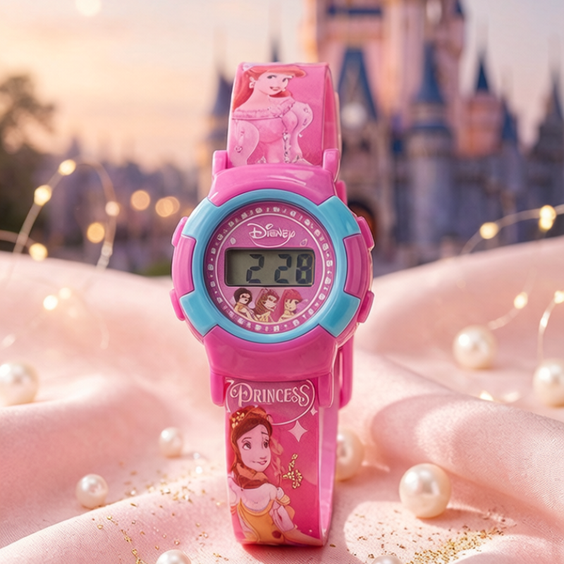 Kids Digital Watch – Random Character Design Digital Time Display Wrist Watch for Boys & Girls With Key Chain (Pack of 1)