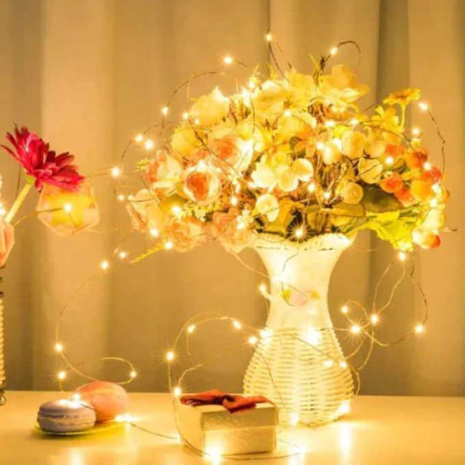Waterproof Fairy String Light – USB Powered Copper Wire LED Lights for Diwali Decoration, Christmas Tree, Home Décor, Parties & Festive Lighting