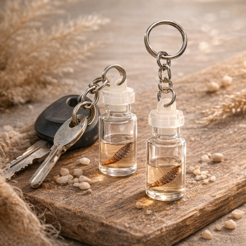 12 Pcs Mini Glass Bottle Charm Keychain – Cute Decorative Key Rings