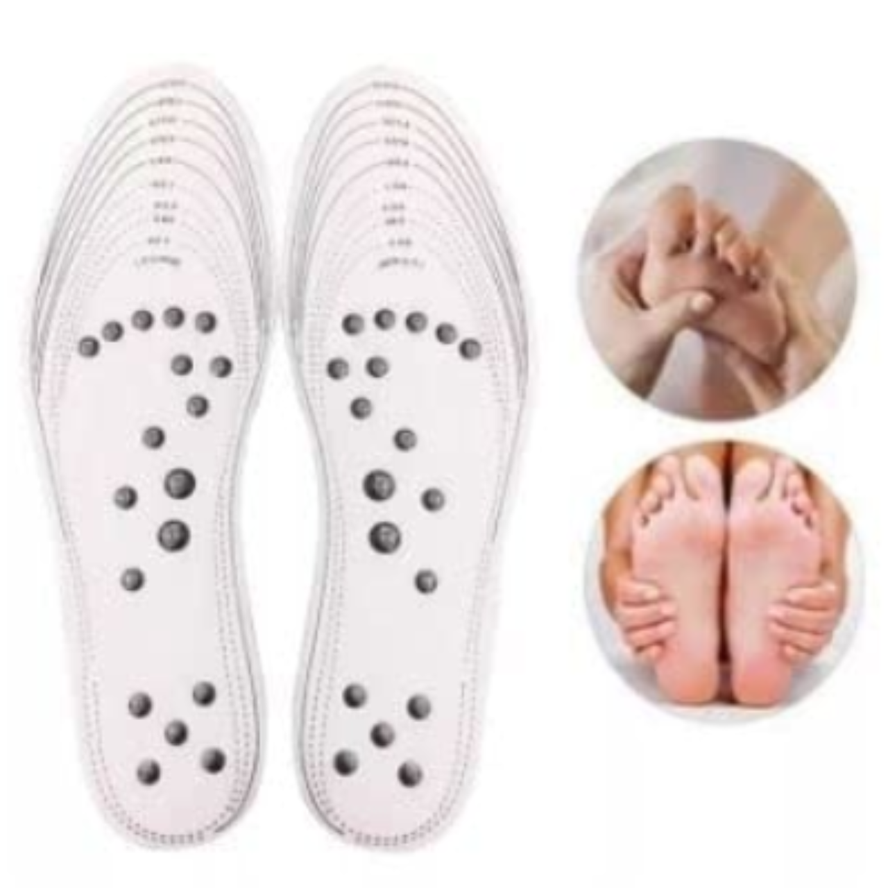 Magnetic Foot Acupressure Insoles – Reflexology Massage Insoles for Pain Relief, Improved Blood Circulation & Posture | Height Increase Support Device for Men & Women (Pack of 1 Pair)