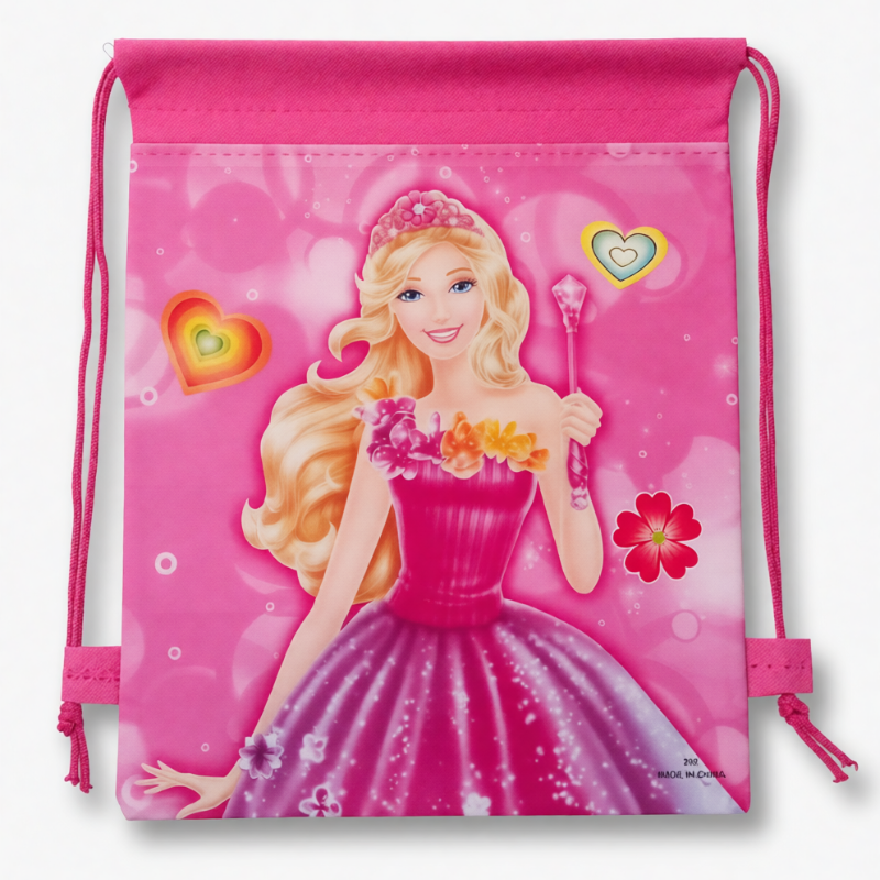 Kids Dori Bag Drawstring Bags – Cute Birthday Return Gift Bags for Kids, Small Gift & Goodie Storage Pouch (Random Print-Pack of 1)