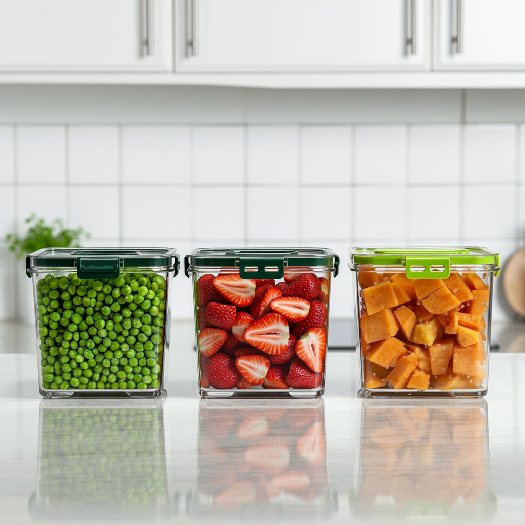 Airtight Transparent Plastic Container – 2500ML Food Storage Box for Kitchen & Fridge (Pack of 1)