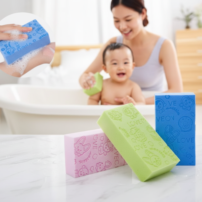 Super Soft Bath Sponge for Body – Gentle Exfoliating Shower Loofah for Men & Women (Random Color-Pack of 1)