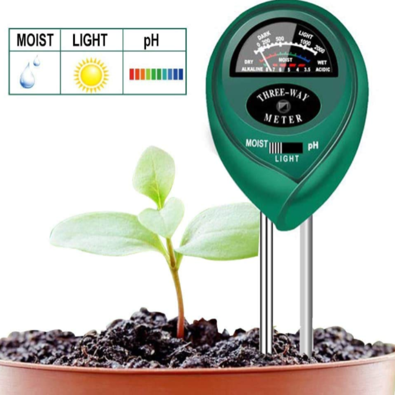 3-in-1 Soil Test Kit – PH, Moisture & Light Meter for Plants, Garden & Lawn Care