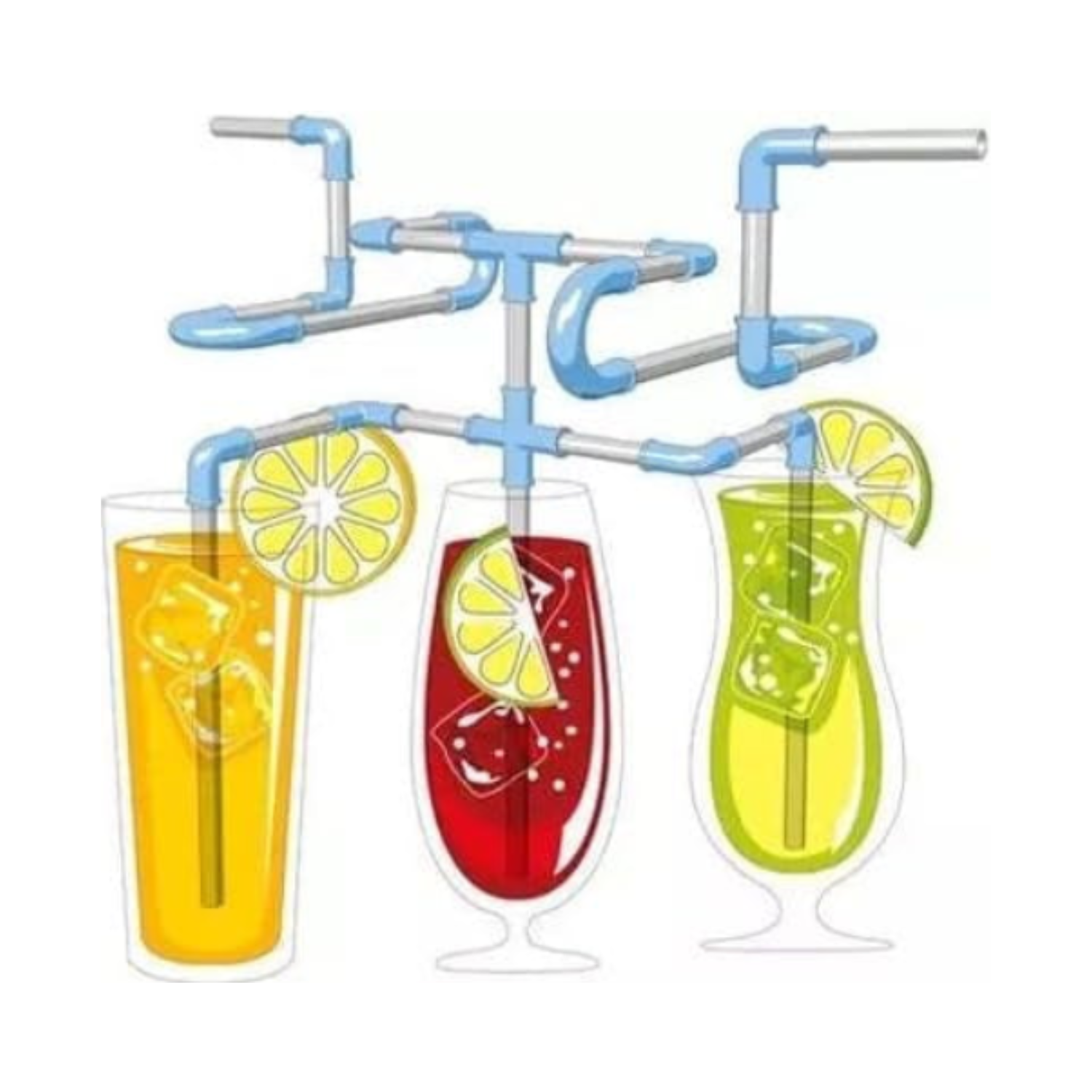 DIY Drinking Straws Set – 21-Piece Creative Play Game Straws for Kids & Adults | Build-Your-Own Fun Drinking Straw Kit