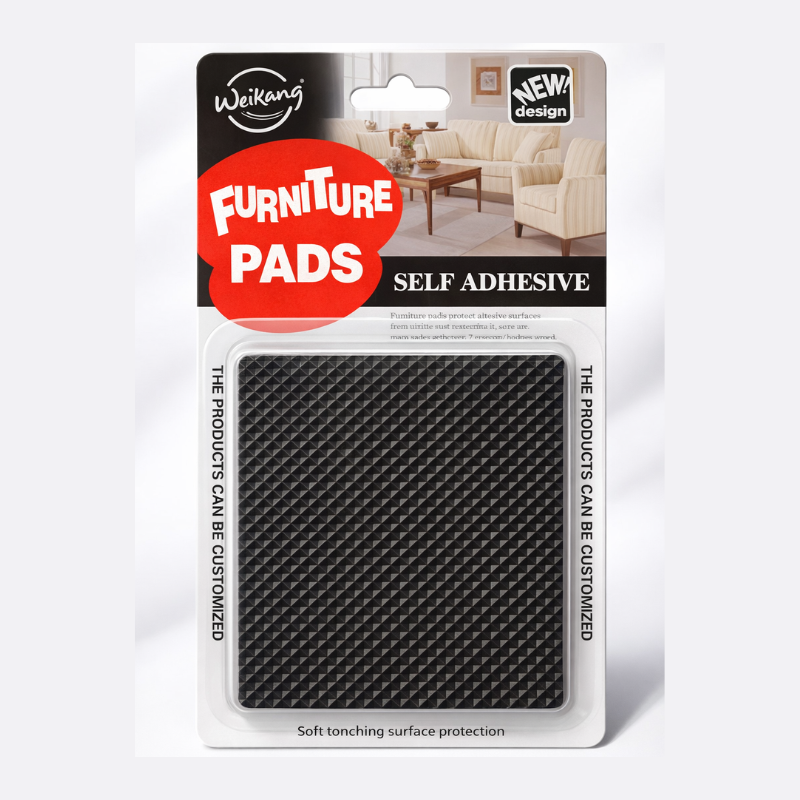 2 Pcs Non-Slip Furniture Pads – Self-Adhesive Rubber Floor Protectors for Chairs, Tables & Sofas (Anti-Scratch & Noise-Reducing)