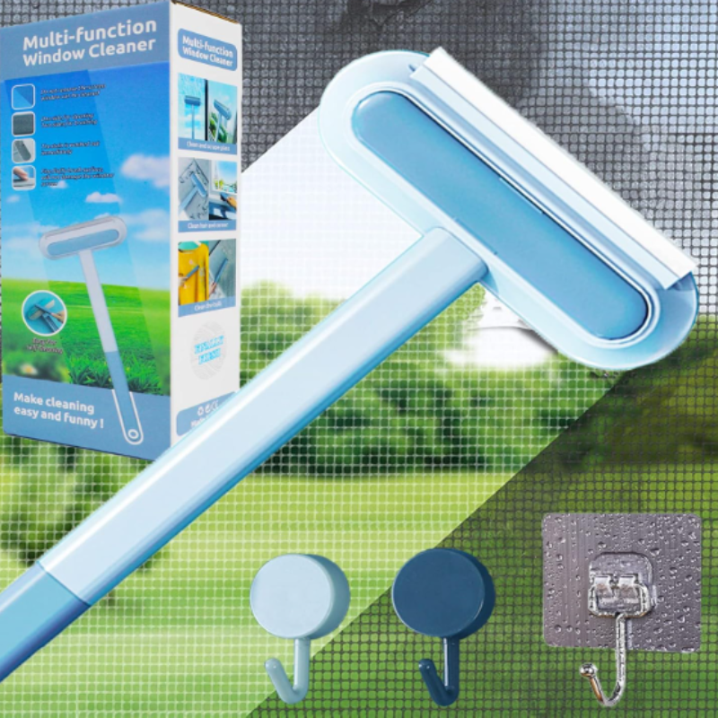 Multi-Function Window Cleaner with Spray & Wiper – 2-in-1 Glass Cleaning Tool for Home & Office