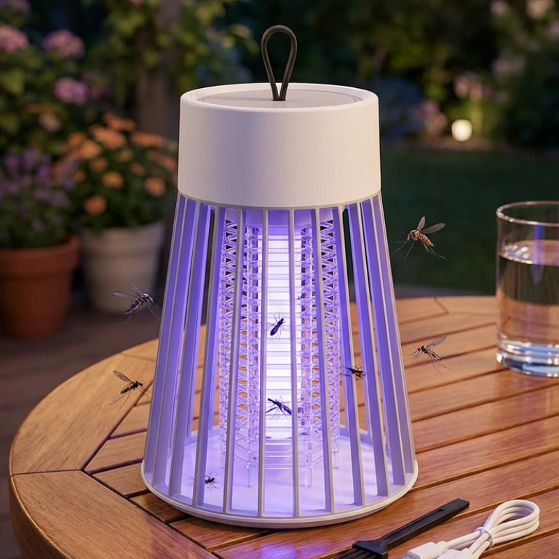 USB Mosquito Killer Machine Trap Lamp with Screen Protector – Electronic Bug Zapper for Home, Bedroom & Office