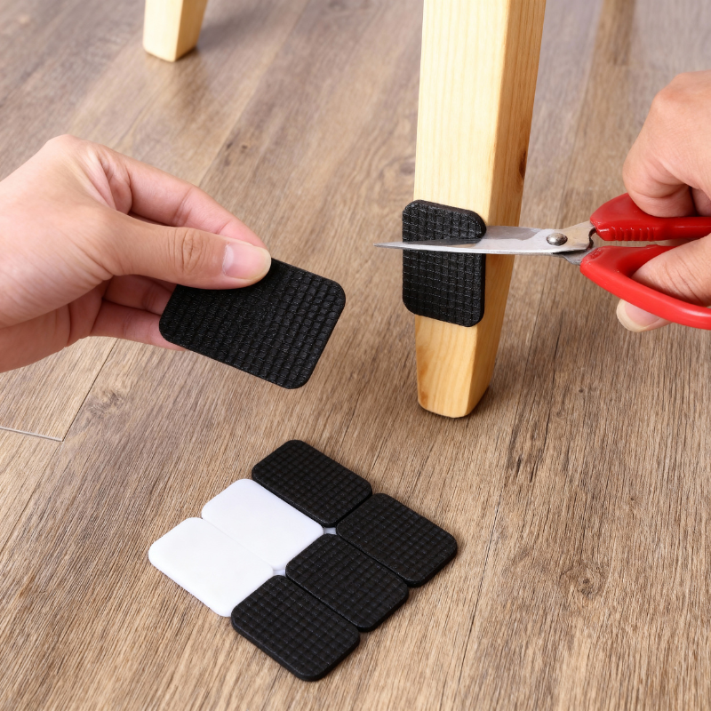 Bottom Caps Anti-Slip Furniture Leg Pads – Scratch Proof Floor Protectors for Table & Chair Feet ( Rectangle -12 Pcs)