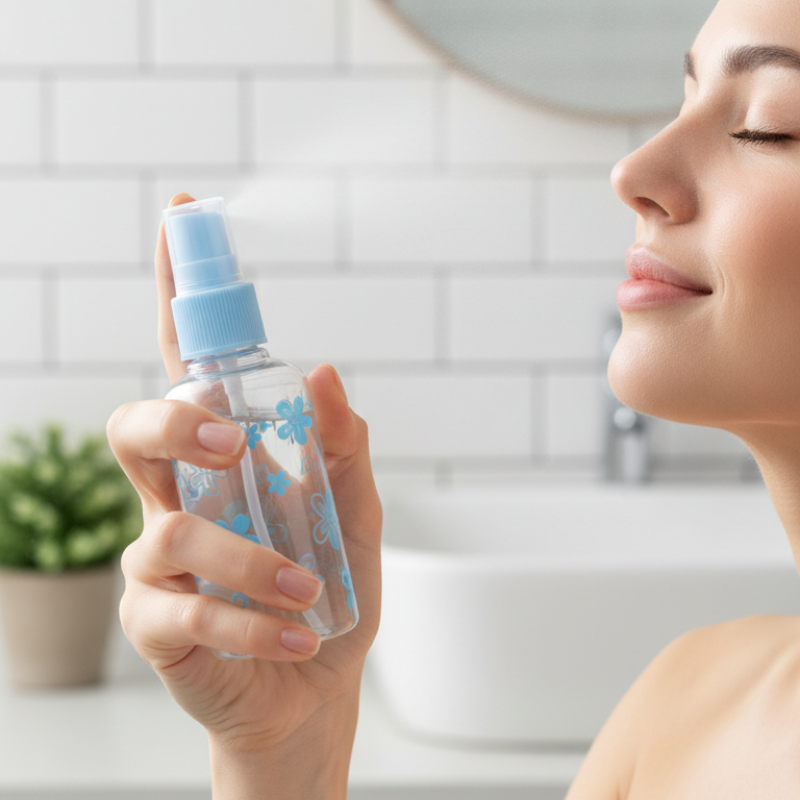 50 ml Plastic Refillable Fine Mist Spray Bottle – Leak-Proof, Portable & Reusable Spray Container(Random color-Pack of 1)