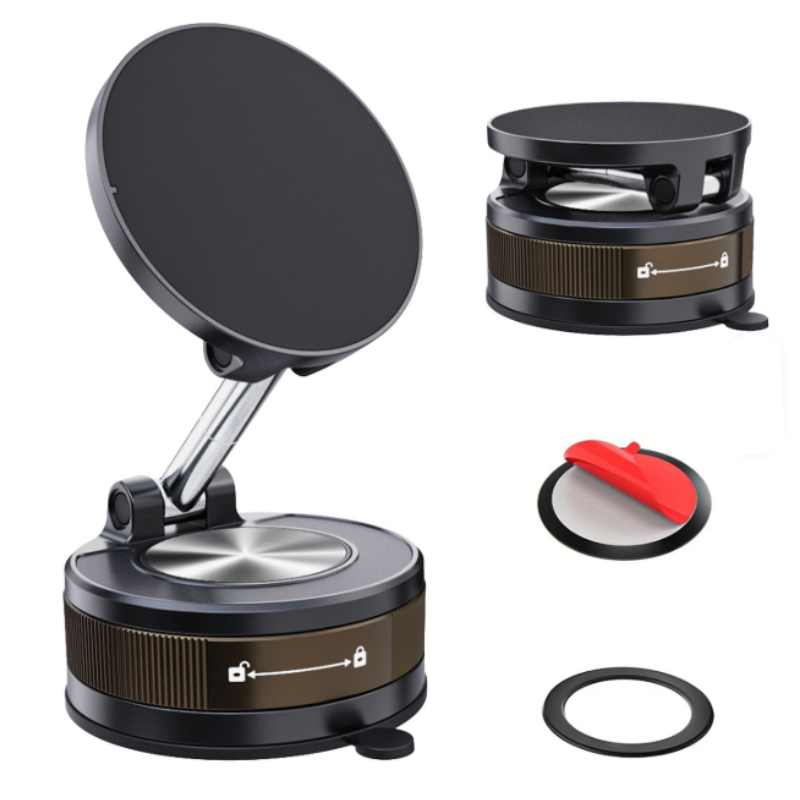 360° Adjustable Magnetic Phone Holder – Rotatable Mobile Stand with Strong Magnet for Desk, Car & Home Use (Random color-Pack of 1)
