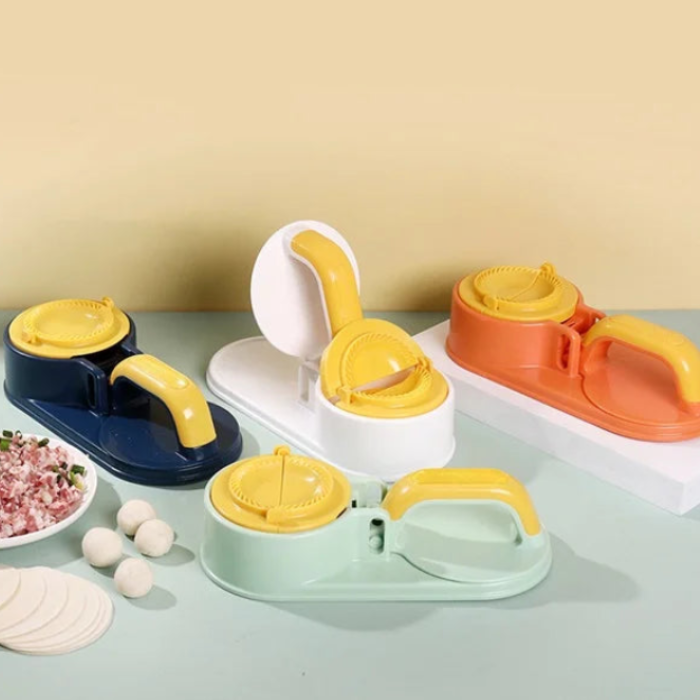 3-in-1 Dumpling Wrapper Mold – Multipurpose Dough Cutter, Press & Shaper | Easy Dough Maker Kitchen Tool(Random color-Pack of 1)