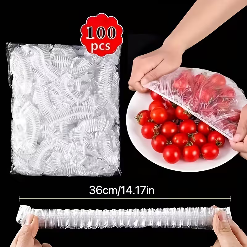 Disposable Food Cover Set – Kitchen & Dining Hygiene Essentials ( Pack of 100 Pcs )