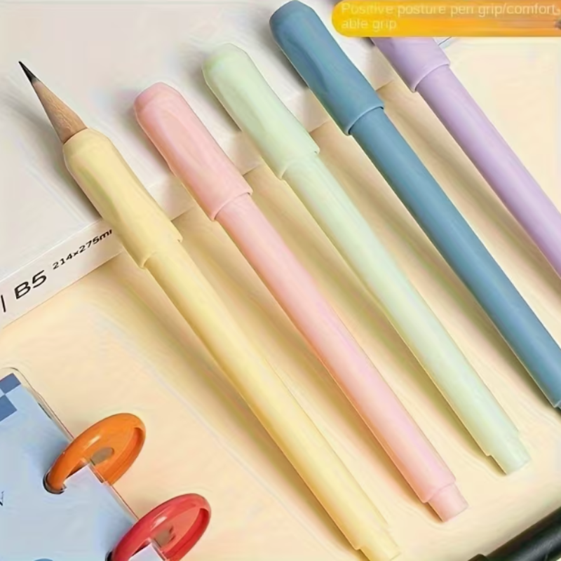 Pencil Extender Holder – Writing Length Extender for Short Pencils (Random Color- Pack of 2)