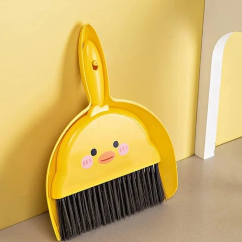 Mini Dustpan and Broom Set – Compact Hand Broom & Dust Pan for Home, Kitchen, Office & Car Cleaning