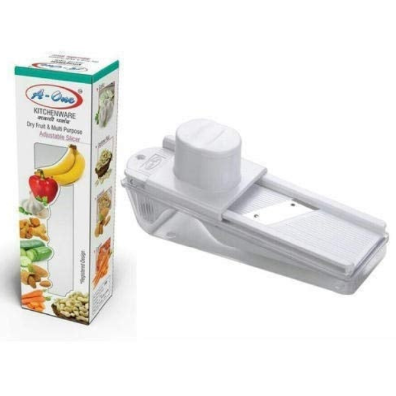 A-One Dry Fruit & Multi-Purpose Slicer – Manual Plastic Cutter for Nuts, Dry Fruits, Vegetables & More