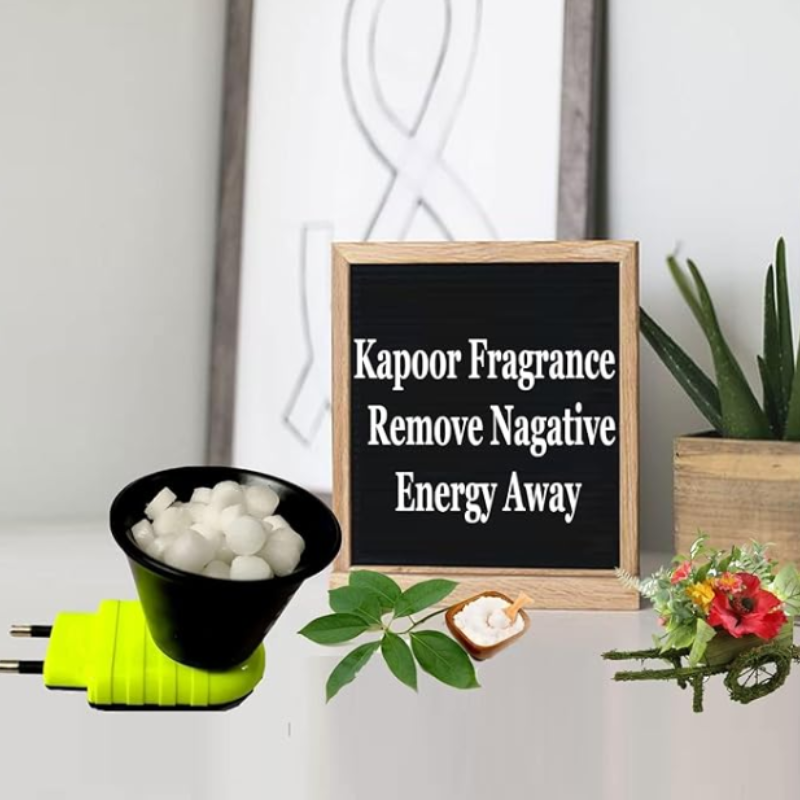 Electric Kapoor Dani – Camphor Diffuser & Aroma Burner for Home/Office (Random Colour) ( Pack of 1 )