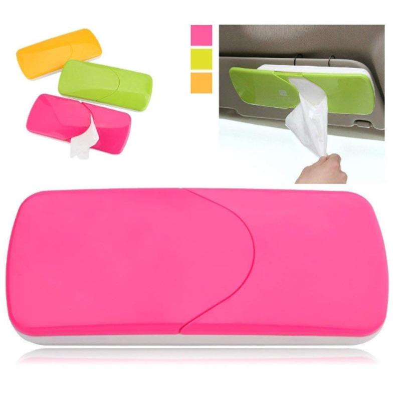 Car Tissue Paper Holder – Premium Sun Visor Tissue Box for Cars, SUVs & Trucks | Auto Interior Accessories for Napkins & Wet Wipes
