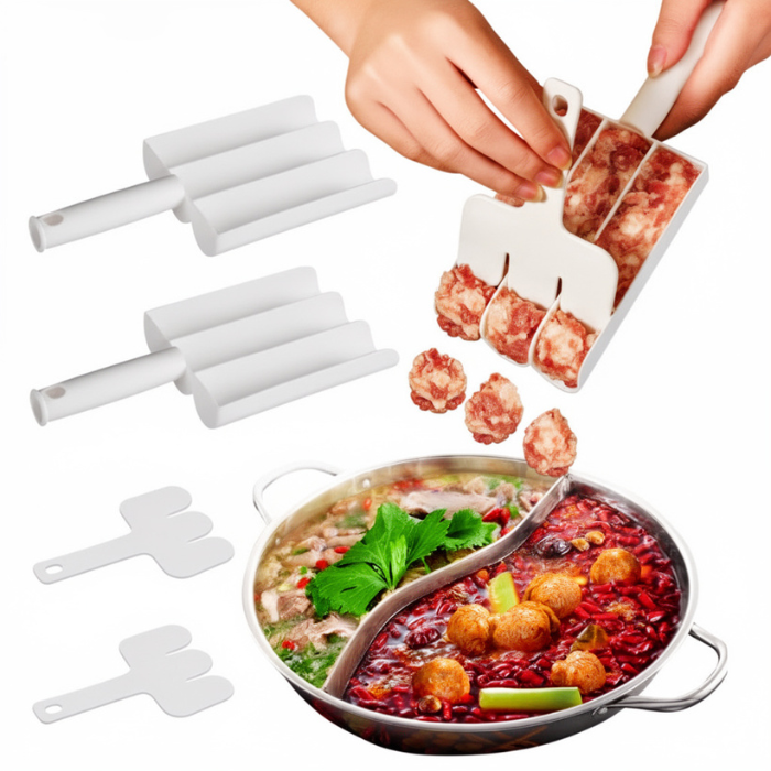 Plastic Meatball Maker – Easy & Quick Meat Ball Shaper Mould for Home Kitchen (Pack of 1)