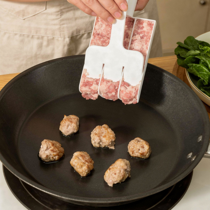 Plastic Meatball Maker – Easy & Quick Meat Ball Shaper Mould for Home Kitchen (Pack of 1)