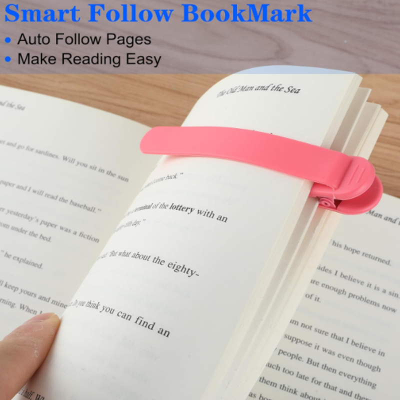 Portable Automatic Bookmark Holder– Smart Page Marker Clips for Books, Notebooks & Study Use (Pack of 3)