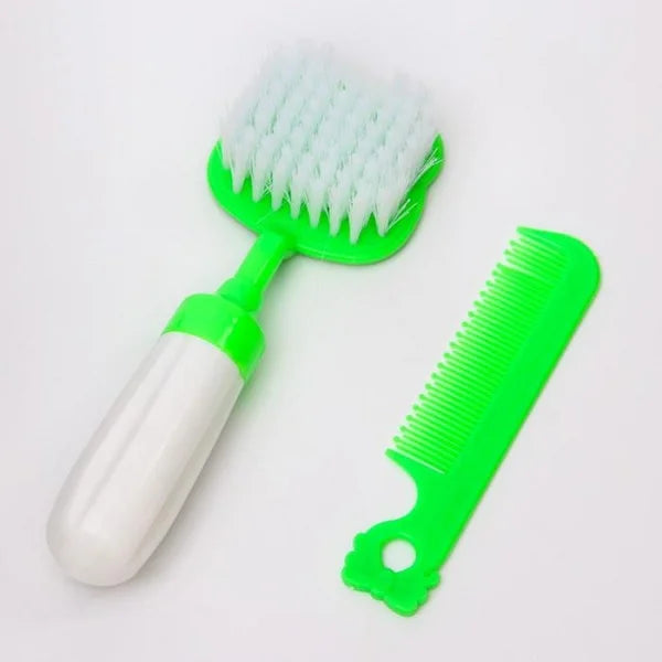 Panda Design Plastic Comb with Brush – Hair Care & Styling Tool (Random color- Pack of 1)