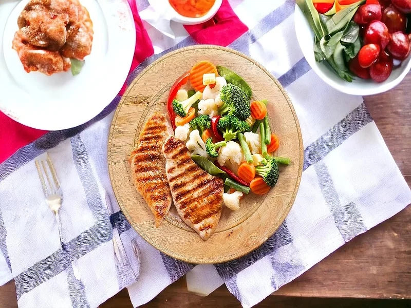 Wood Serving Round Plate