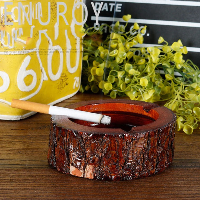Wooden Bark Ashtray