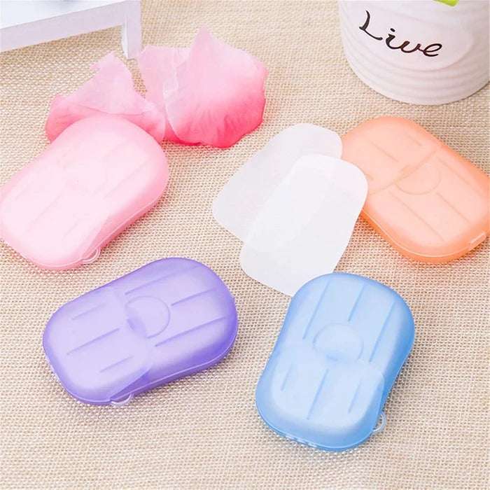 1 Pc Portable Travel Soap Sheet Paper