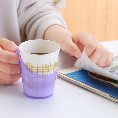 Disposable Paper Cup Holder – Coffee & Beverage Cup Carrier for Takeaway (Pack of 10)