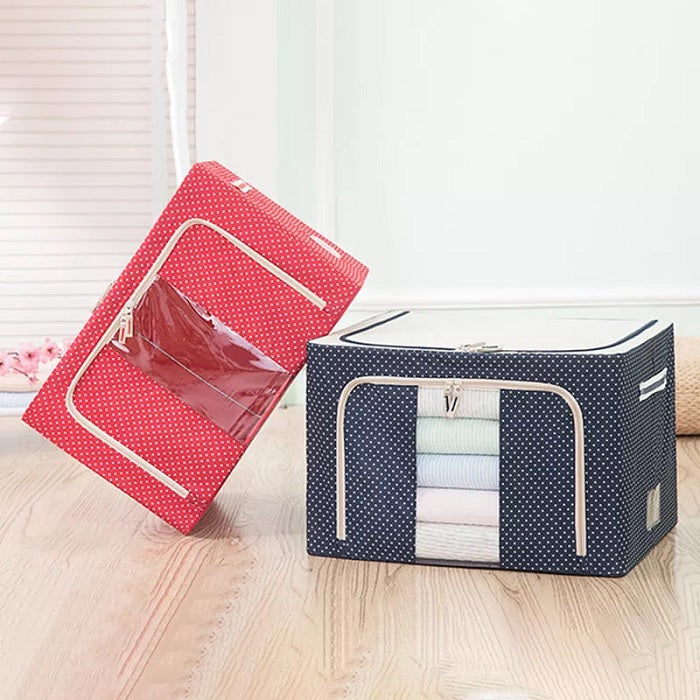 66L Large Storage Box – Durable Plastic Organizer with Lid for Home, Office & Garage (Random Colour-Pack of 1)