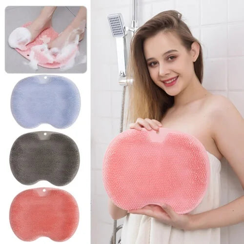 Shower Foot & Back Body Scrubber – Dual-Sided Silicone Bath Brush for Deep Cleaning, Exfoliation & Massage
