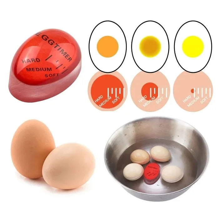 Egg Boiled Timer – Heat-Sensitive Egg Cooking Timer for Perfect Soft, Medium & Hard Boiled Eggs (Pack of 1)