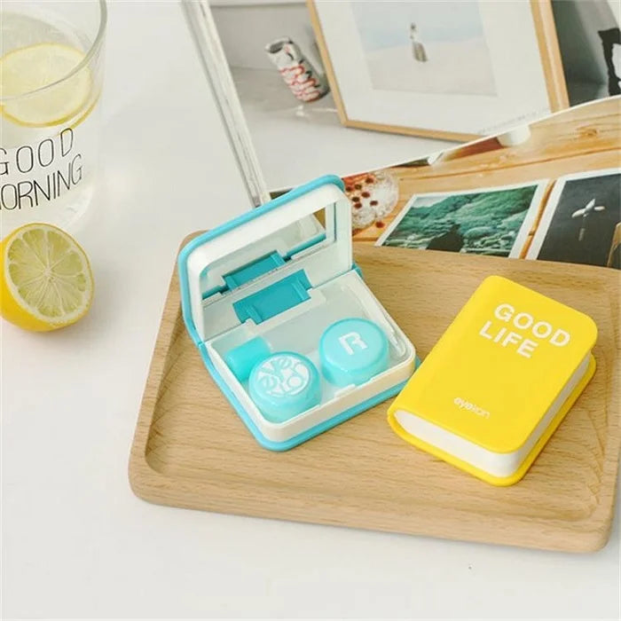 Diary Shaped Good Life Eye Lens Case (Random Color)