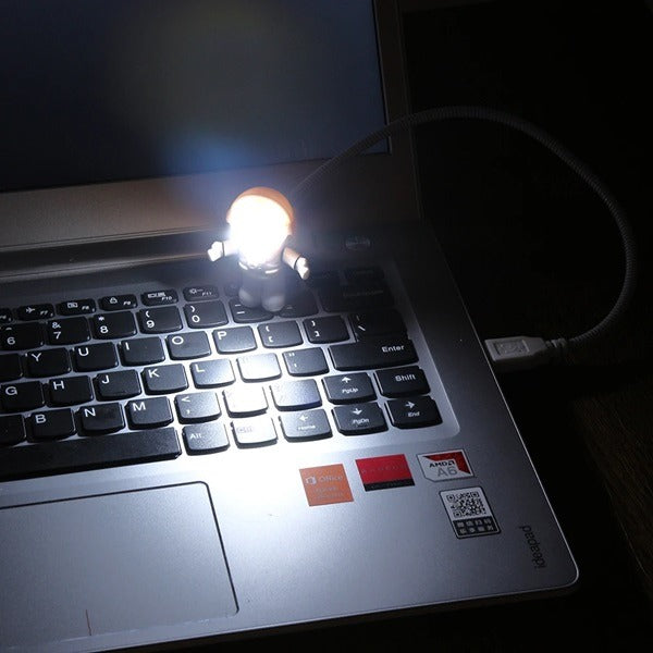 USB Astronaut LED Light – Flexible, Plug & Play Night Lamp for Laptop, PC & Power Bank