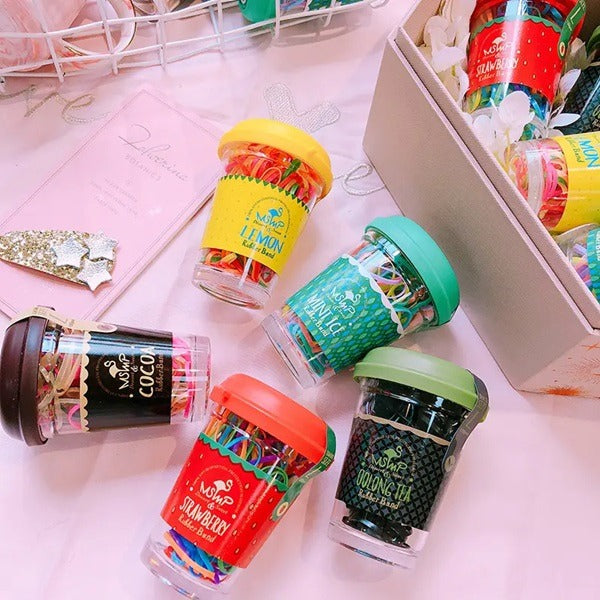 130pcs Multi Candy Color Rubber Box, Multicolor Rubber Band Box for Women and Kids