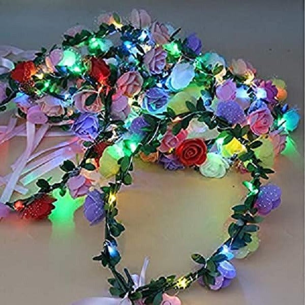 LED Tiara – Big Flower, Tiara with led for Girls Floral Crown