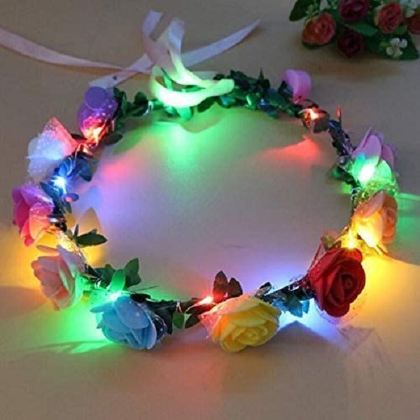 LED Tiara – Big Flower, Tiara with led for Girls Floral Crown