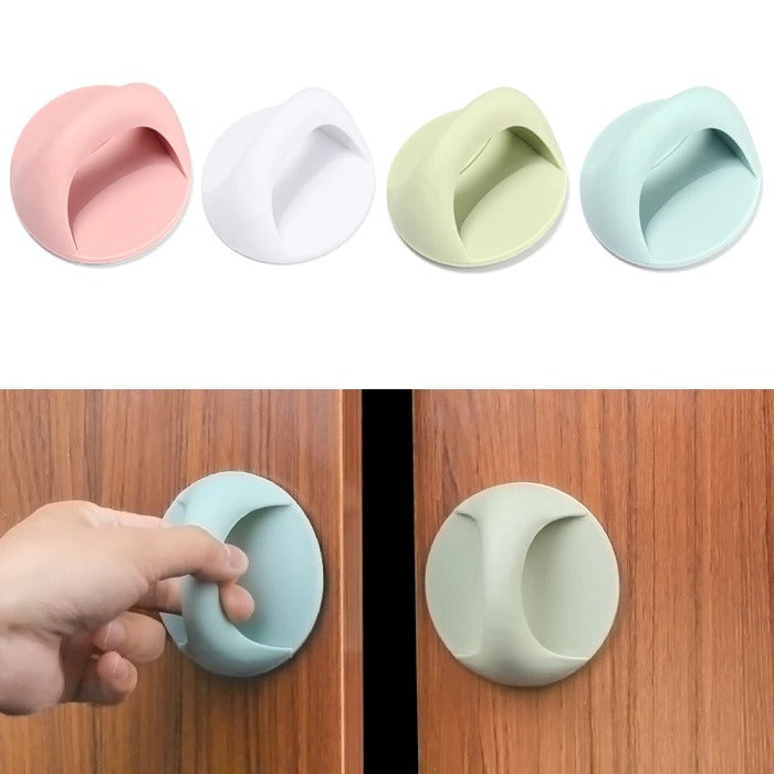 Self-Adhesive Door Handles – Easy Stick-On Grip Handles for Doors & Drawers (Random Colors-Pack of 4)