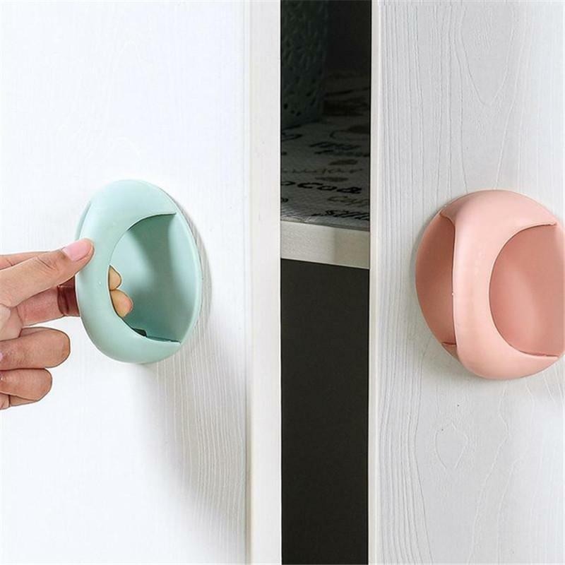 Self-Adhesive Door Handles – Easy Stick-On Grip Handles for Doors & Drawers (Random Colors-Pack of 4)