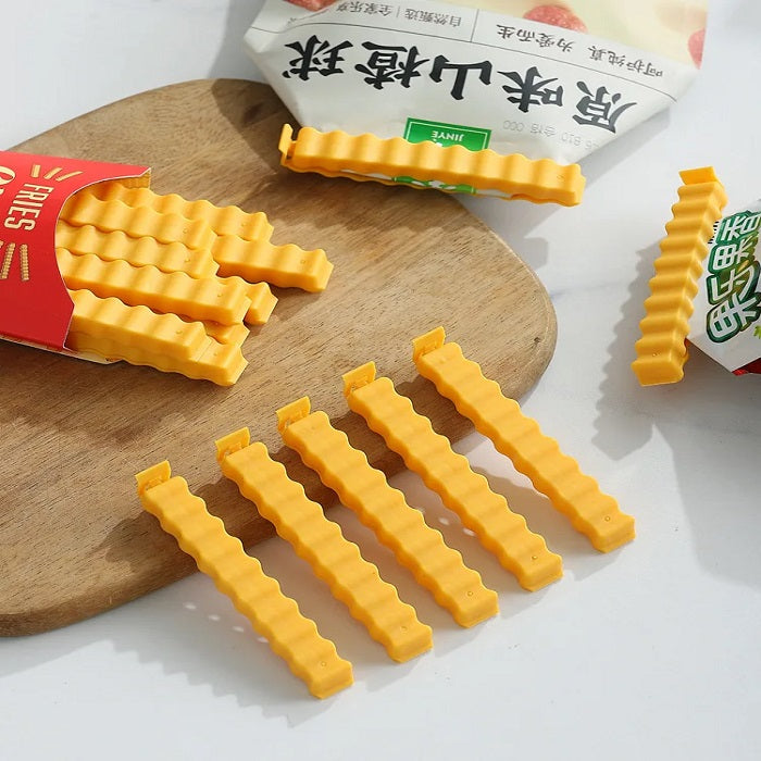 French Fries Sealing Clip – Snack Bag Resealer, Food Storage Clip (12 PCs in 1 set)