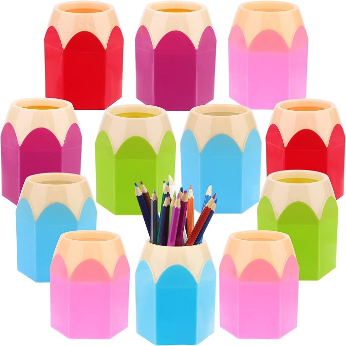 Plastic Pencil-Shaped Pen Holder