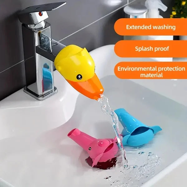 Cute Animal Face Faucet Extender – Kids Water Tap Extender for Easy Hand Washing (Random Animal- Pack of 1)
