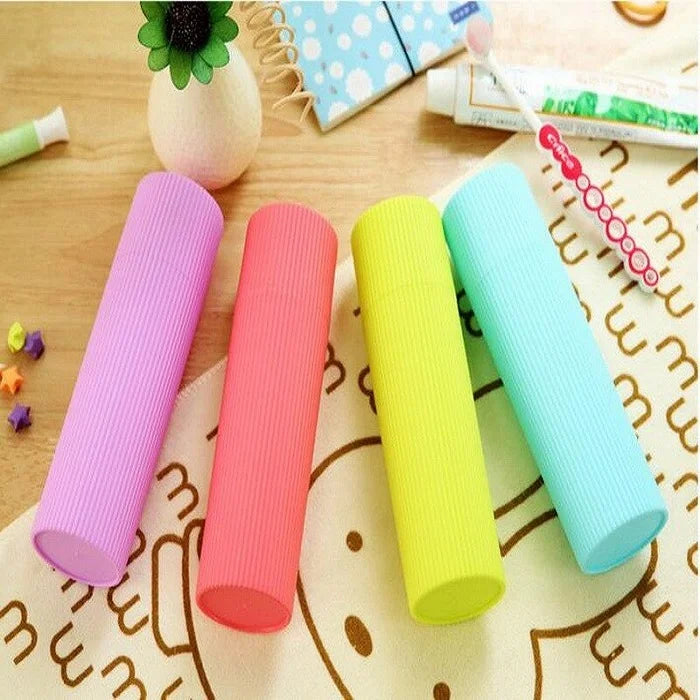 Candy Color Non Slip Toothbrush & Paste Box (Random Colour)